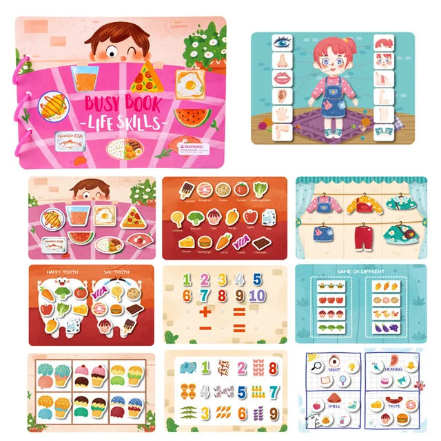 Carte Montessori Educationala cu Stickere