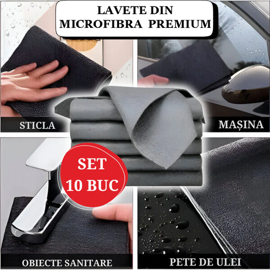 10 Lavete din Microfibra Premium