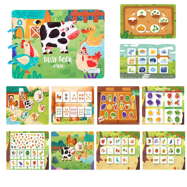 Carte Montessori Educationala cu Stickere